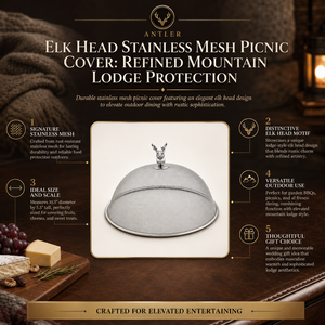 Elk Head Stainless Mesh Picnic Cover 9