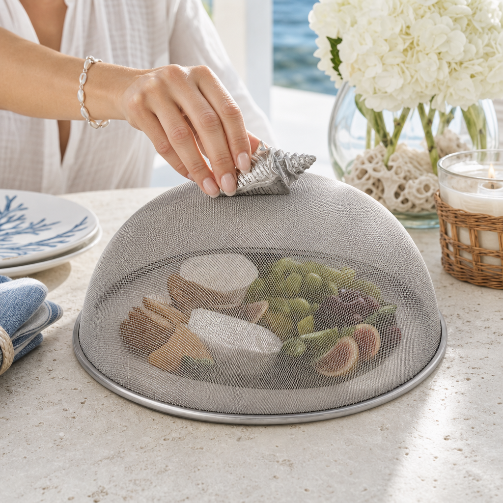 Conch Shell Stainless Mesh Picnic Cover 4