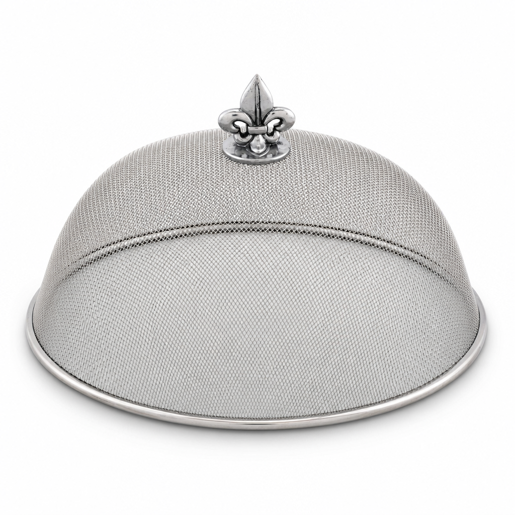 Fleur de Lis Stainless Mesh Picnic Cover 1