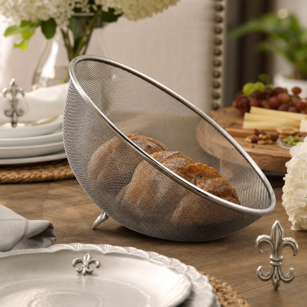 Fleur de Lis Stainless Mesh Picnic Cover 5