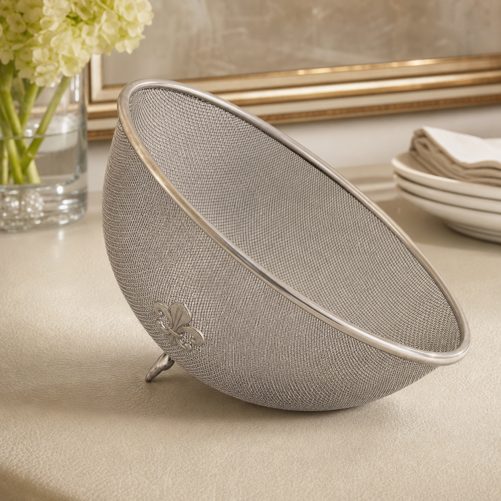 Fleur de Lis Stainless Mesh Picnic Cover 3