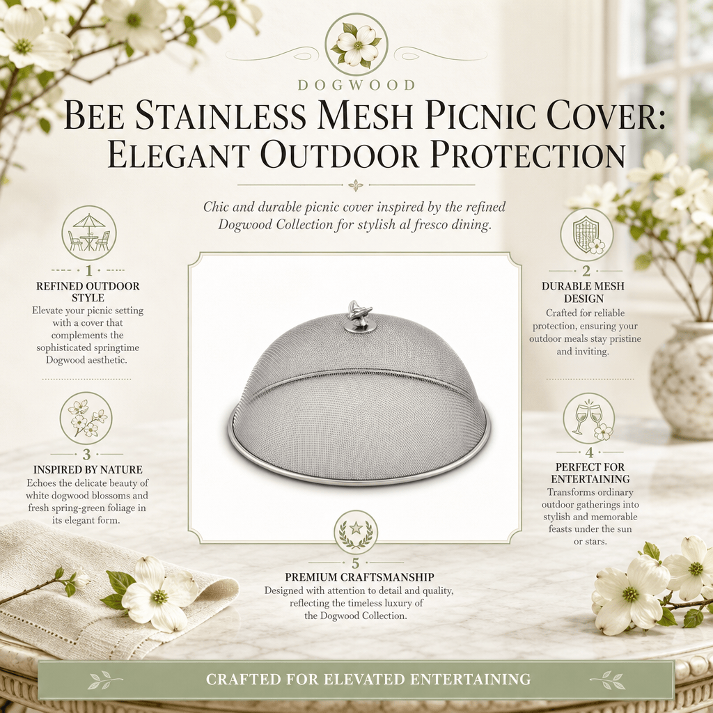 Bee Stainless Mesh Picnic Cover: Elegant Outdoor Protection