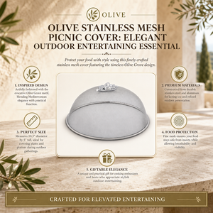 Olive Stainless Mesh Picnic Cover 12