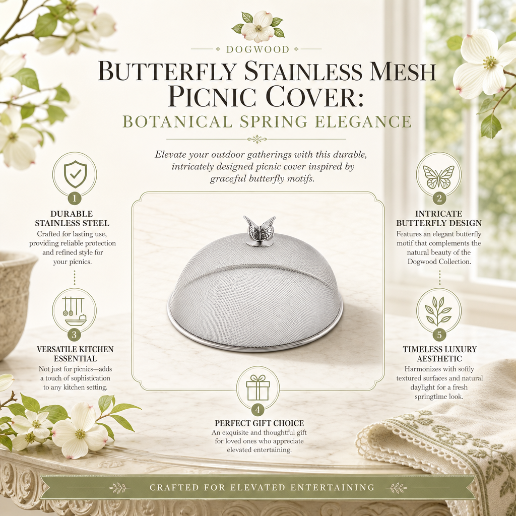 Butterfly Stainless Mesh Picnic Cover 8