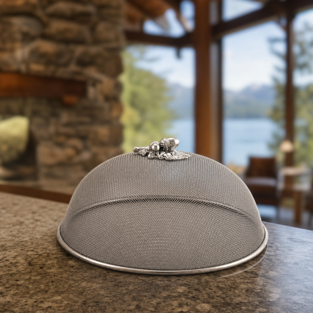 Oak Leaf / Acorn Stainless Mesh Picnic Cover 1