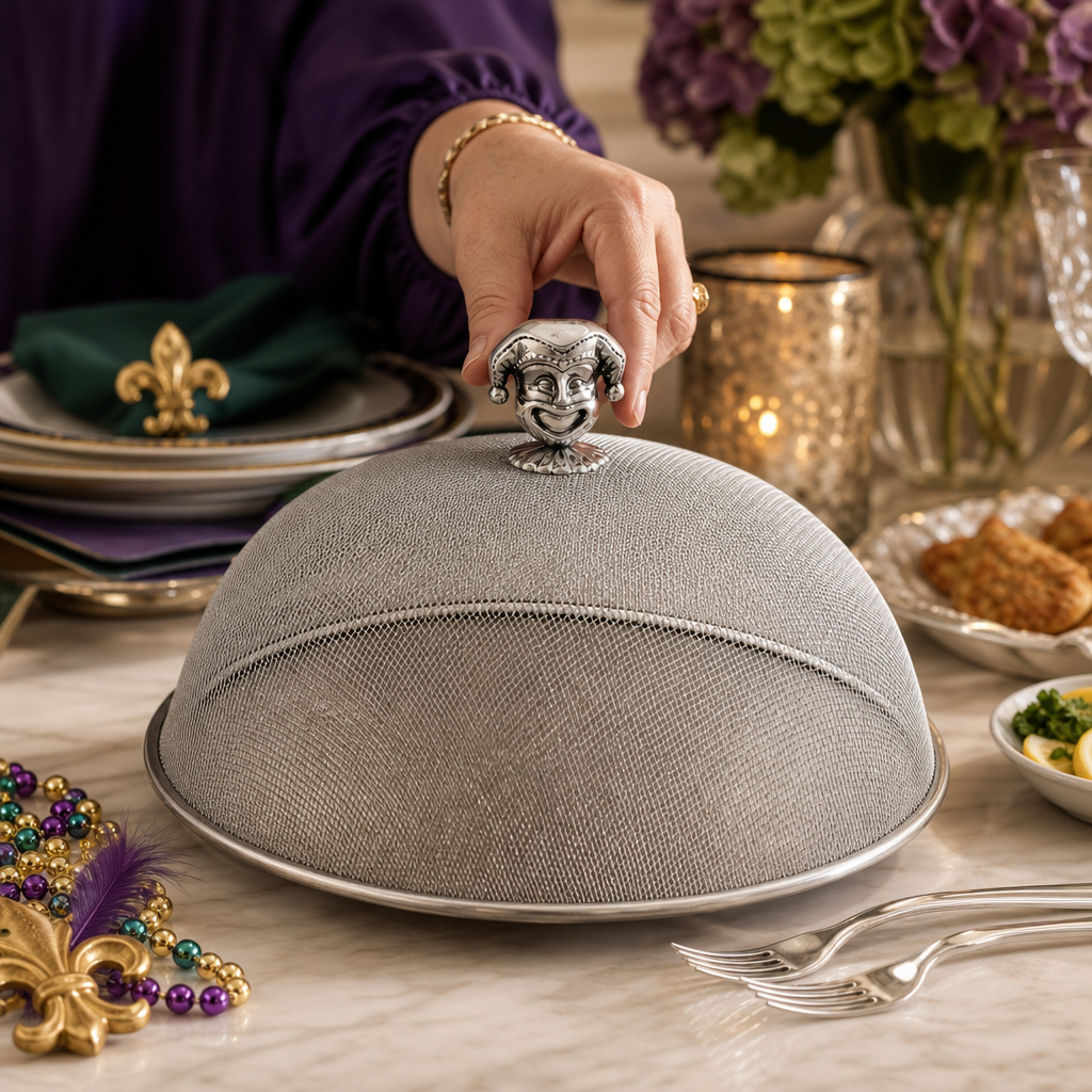Mardi Gras Stainless Mesh Picnic Cover 4