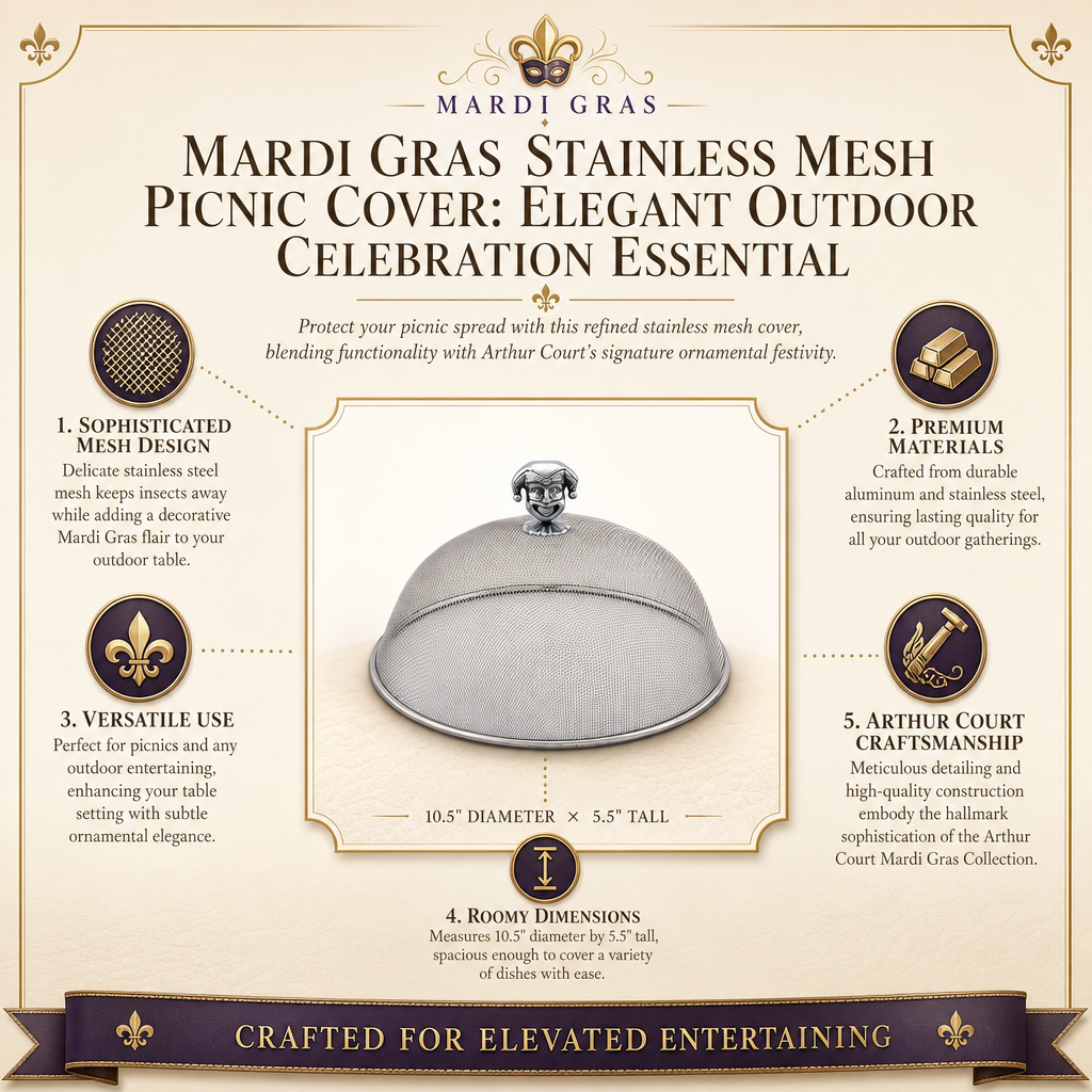 Mardi Gras Stainless Mesh Picnic Cover 8