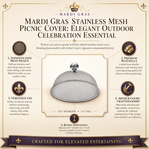 Mardi Gras Stainless Mesh Picnic Cover 8