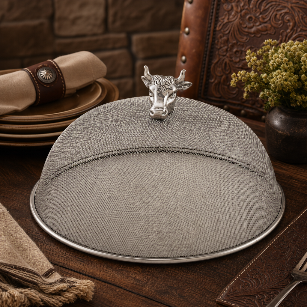 Cow Head Stainless Mesh Picnic Cover 1