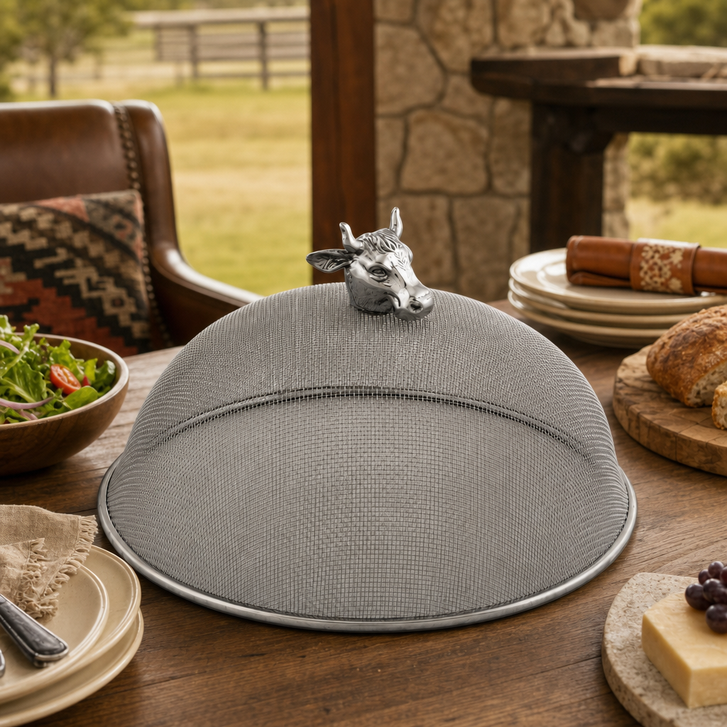 Cow Head Stainless Mesh Picnic Cover 5