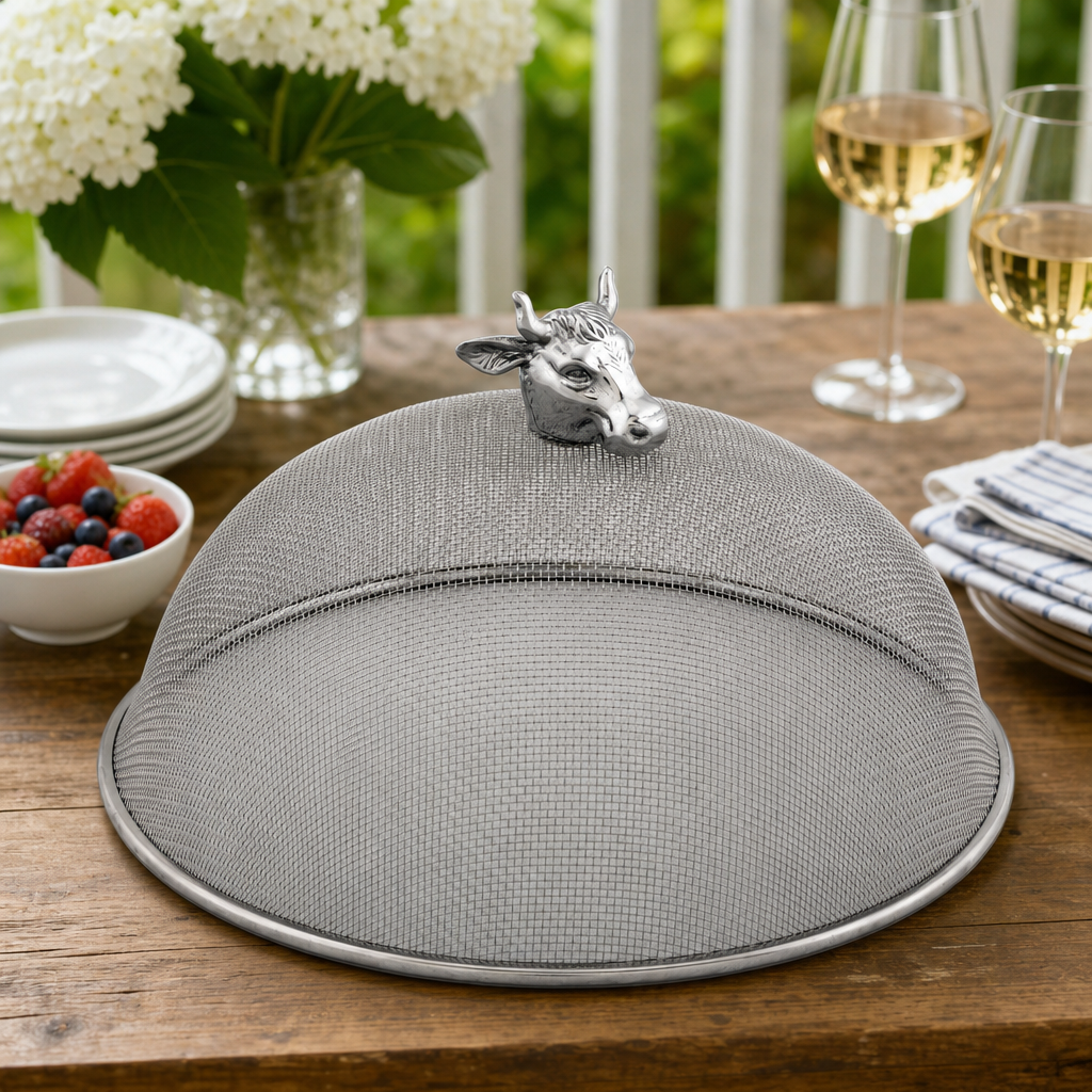 Cow Head Stainless Mesh Picnic Cover 8