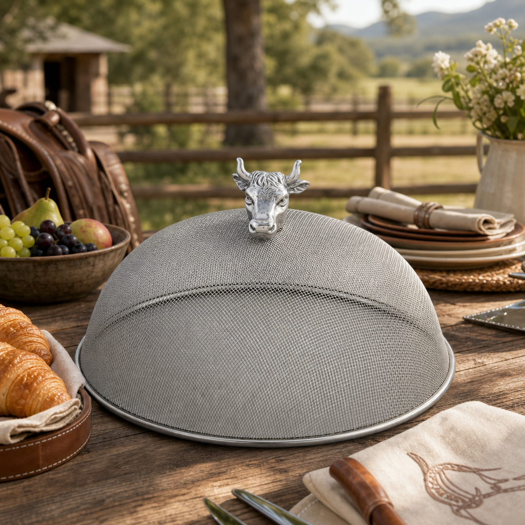 Cow Head Stainless Mesh Picnic Cover 7
