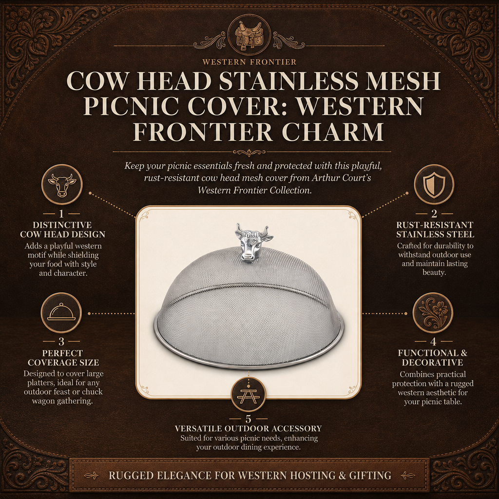 Cow Head Stainless Mesh Picnic Cover 16