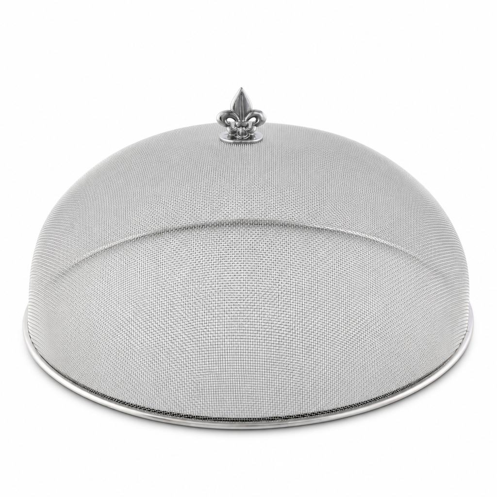 Fleur de Lis Stainless Mesh Picnic Cover 1