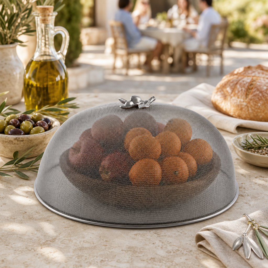 Olive Stainless Mesh Picnic Cover 5