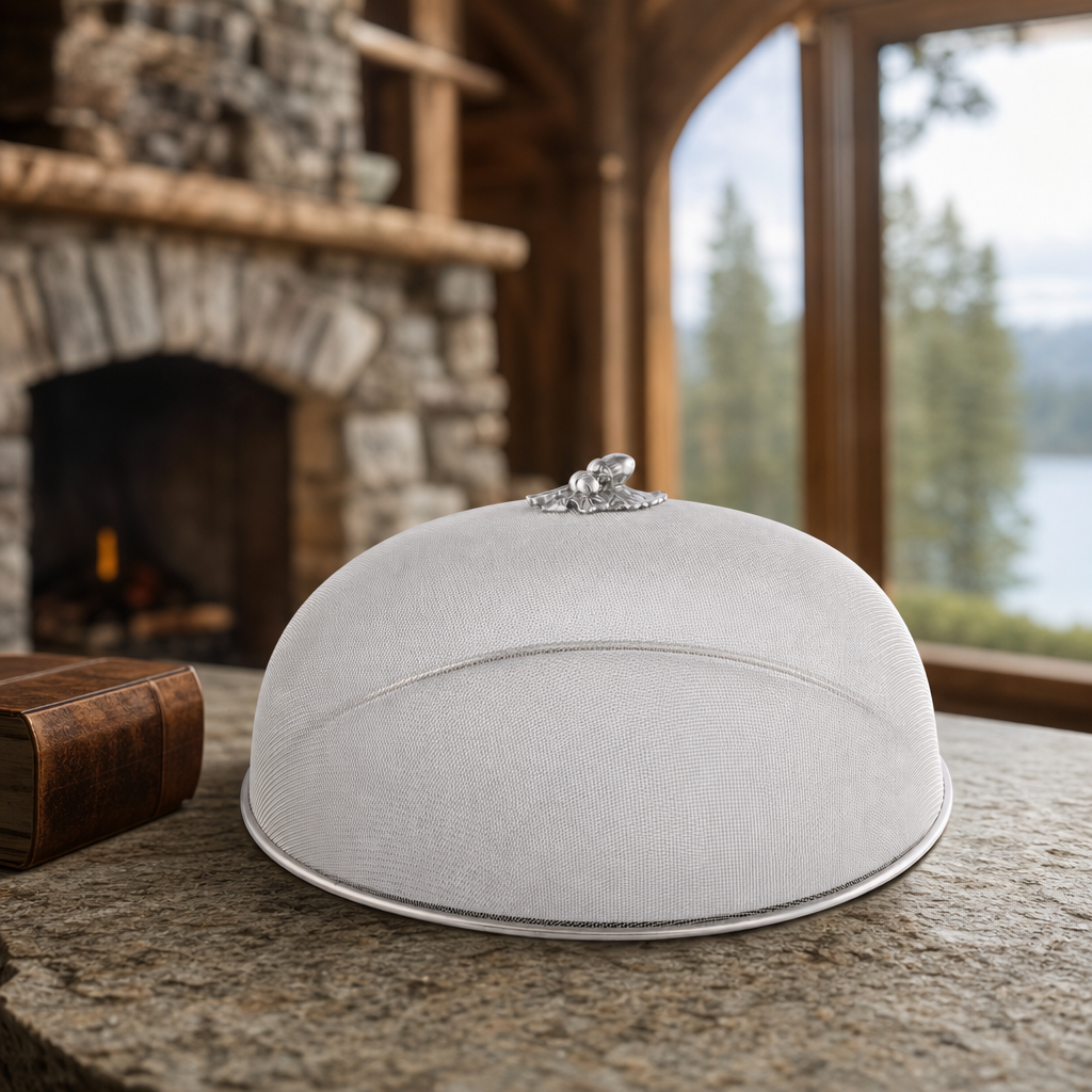 Oak Leaf / Acorn Stainless Mesh Picnic Cover 1
