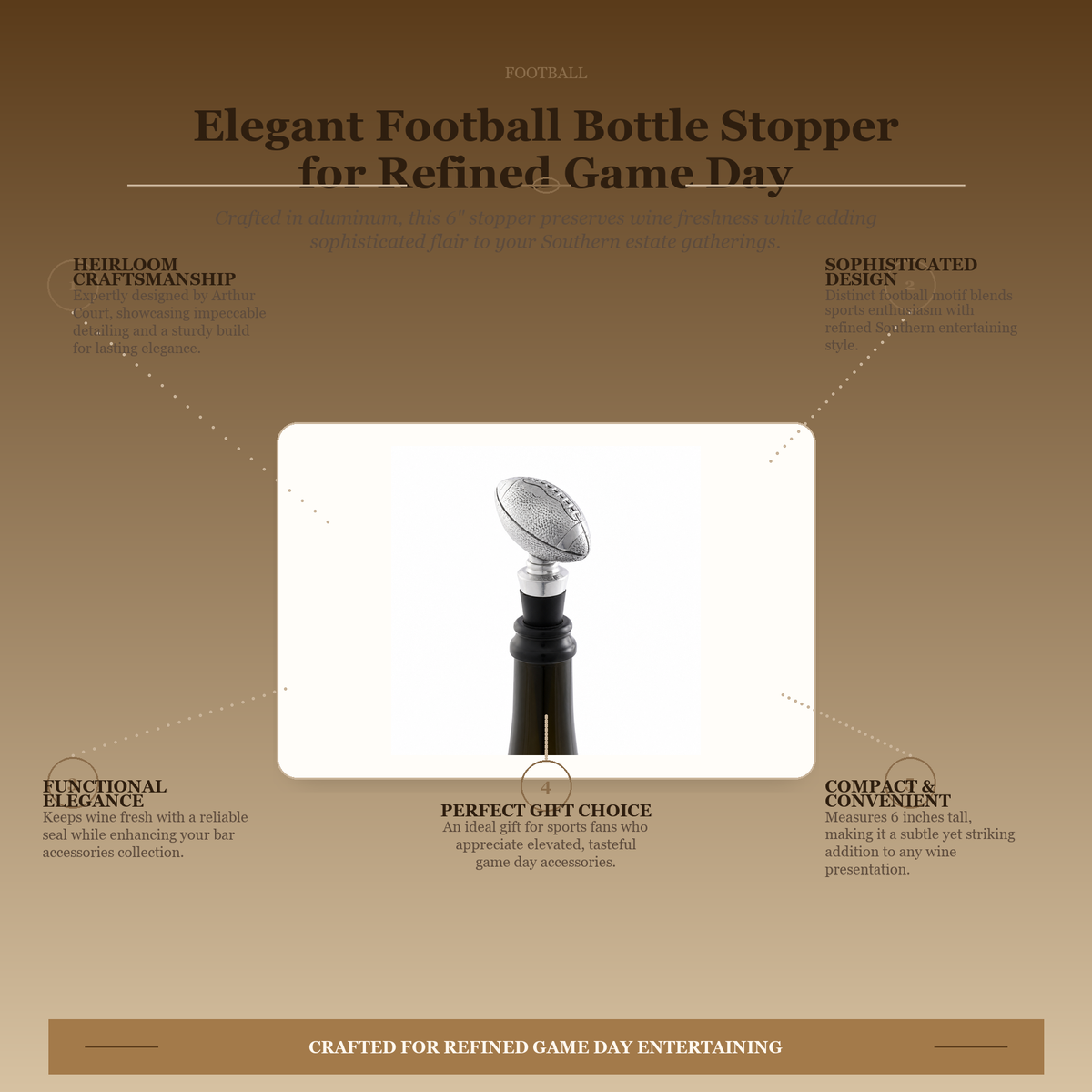 Football Bottle / Wine Stopper 11