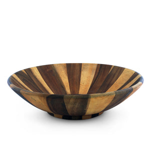 Wok Style Wooden Acacia Salad Bowl Extra Large