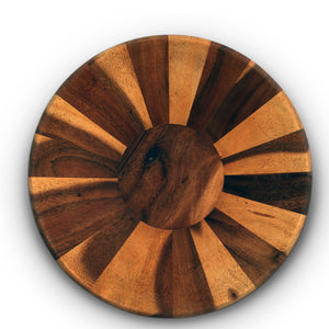 Wok Style Wooden Acacia Salad Bowl Extra Large