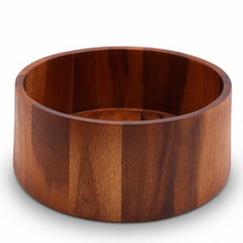 Tulip Shape Acacia Wood Salad Bowl Large 1