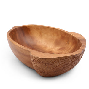 Acorn Shape Acacia Wood Salad  Bowl Large