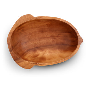Acorn Shape Acacia Wood Salad  Bowl Large