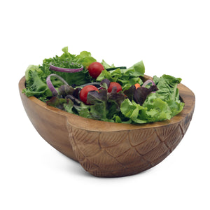 Acorn Shape Acacia Wood Salad  Bowl Large