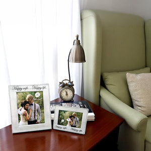 Happy Wife Beaded Photo Frame