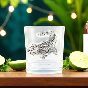 Arthur Court Alligator Alligator Bar Glasses Set of 4