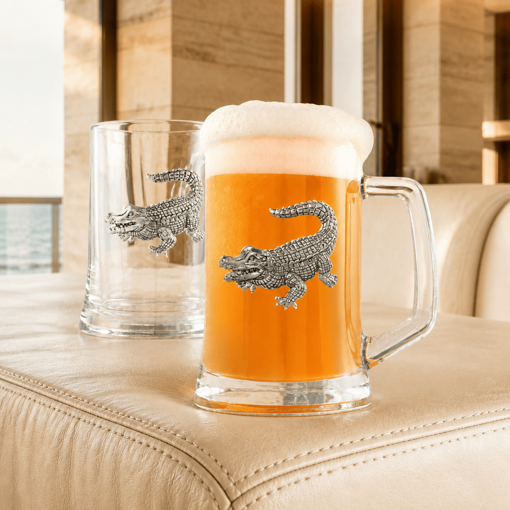Arthur Court Alligator Alligator Beer Mugs - Set of 2