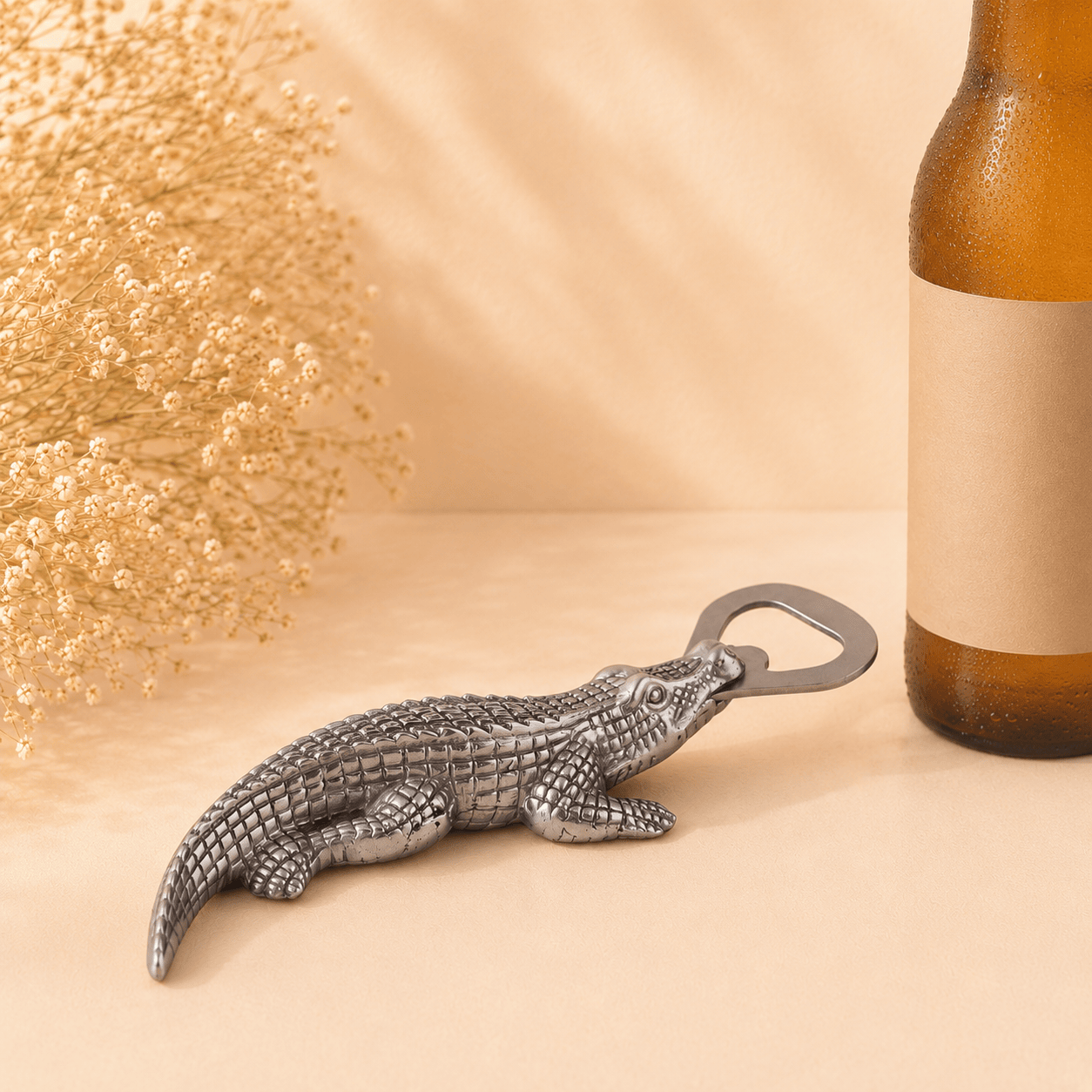 Arthur Court Alligator Alligator Bottle Opener