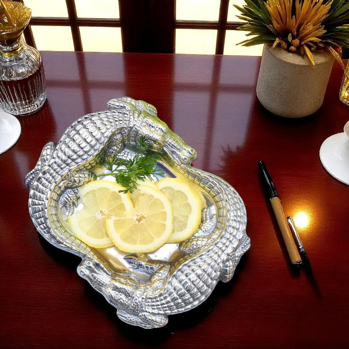 Arthur Court Alligator Alligator Catchall