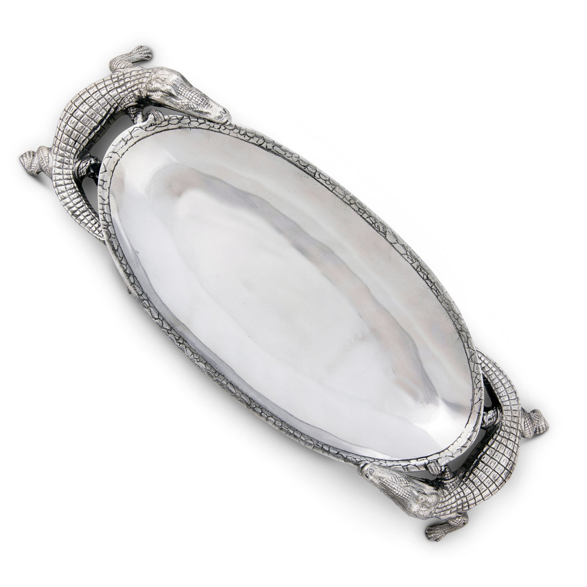 Arthur Court Alligator Alligator Centerpiece Tray