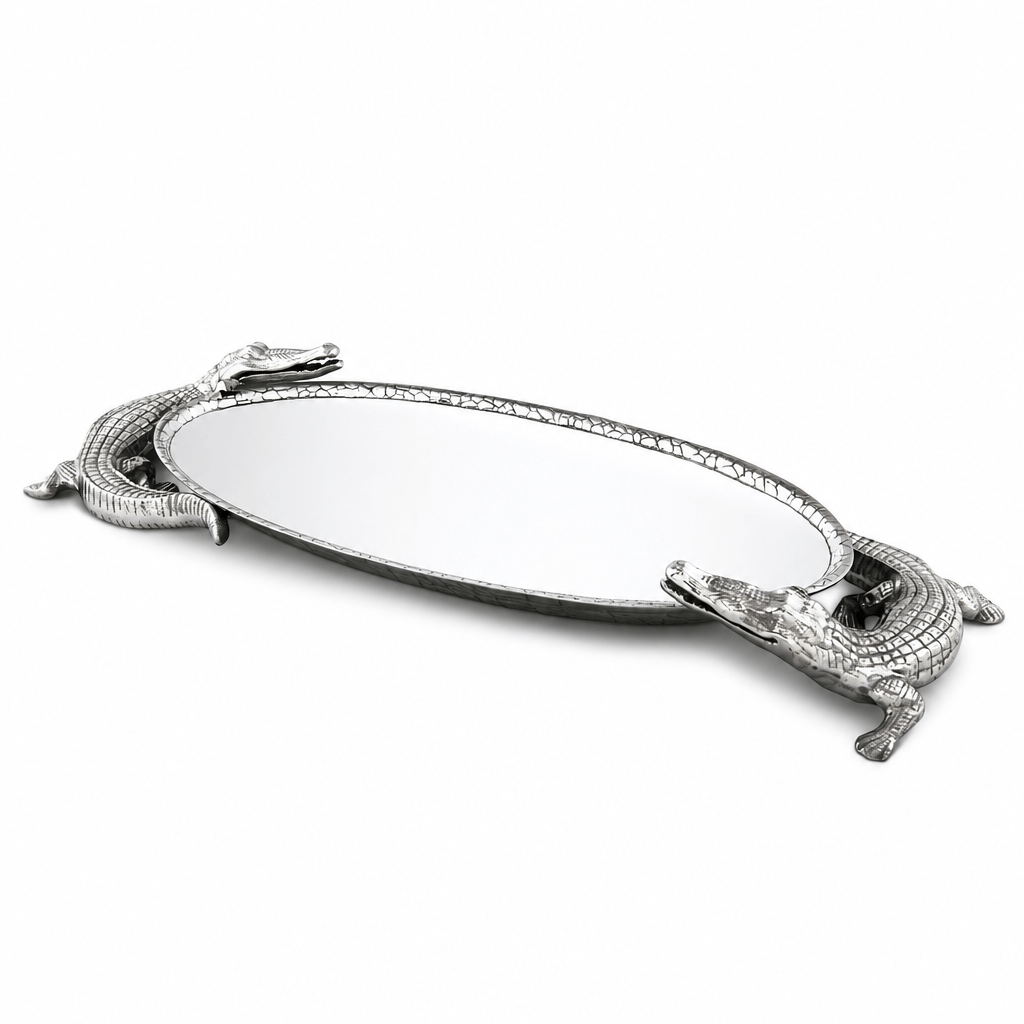 Arthur Court Alligator Alligator Centerpiece Tray