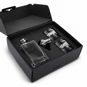 Arthur Court Alligator Alligator Decanter Set with Glasses