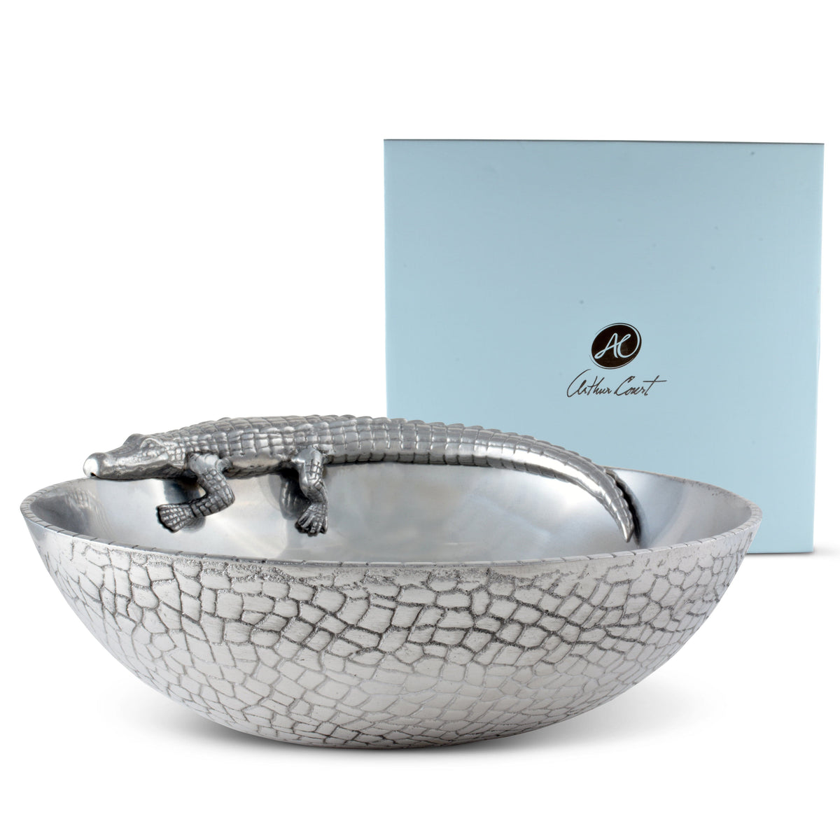 Arthur Court Alligator Alligator Figural 12 Bowl