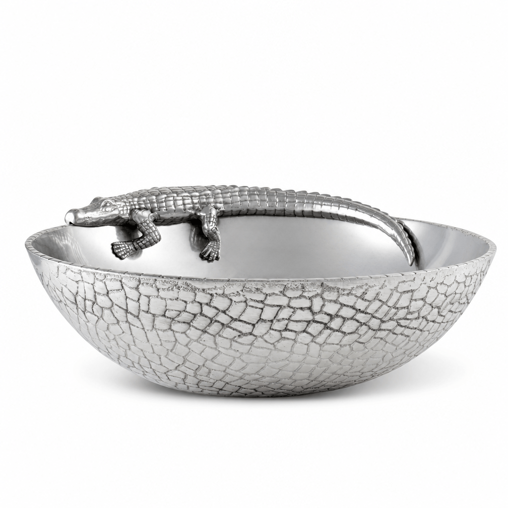 Arthur Court Alligator Alligator Figural 12 Bowl