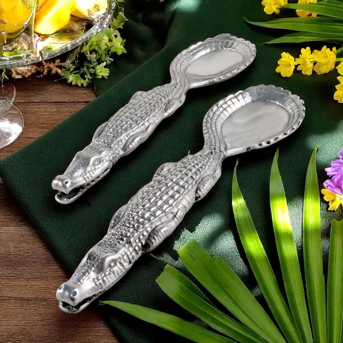 Arthur Court Alligator Alligator Figural Serving Set
