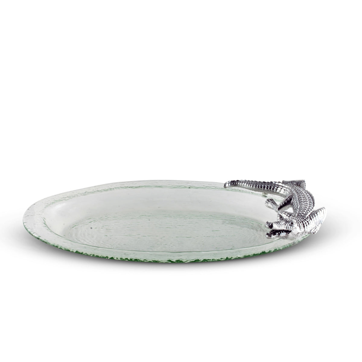 Arthur Court Alligator Alligator Glass Platter
