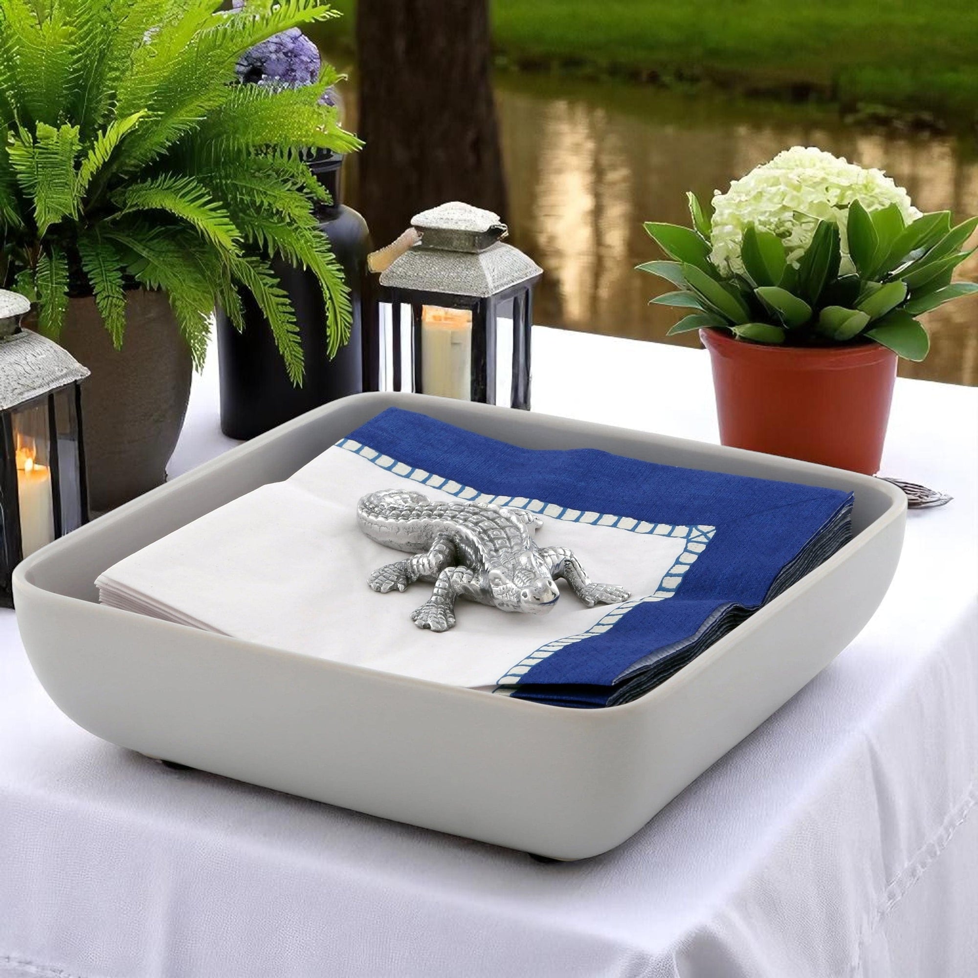 Arthur Court Alligator Alligator Napkin Weight