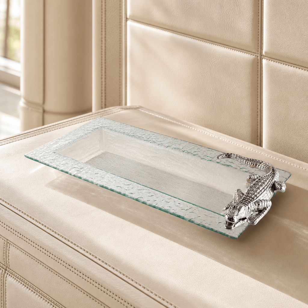 Arthur Court Alligator Alligator Oblong Tray