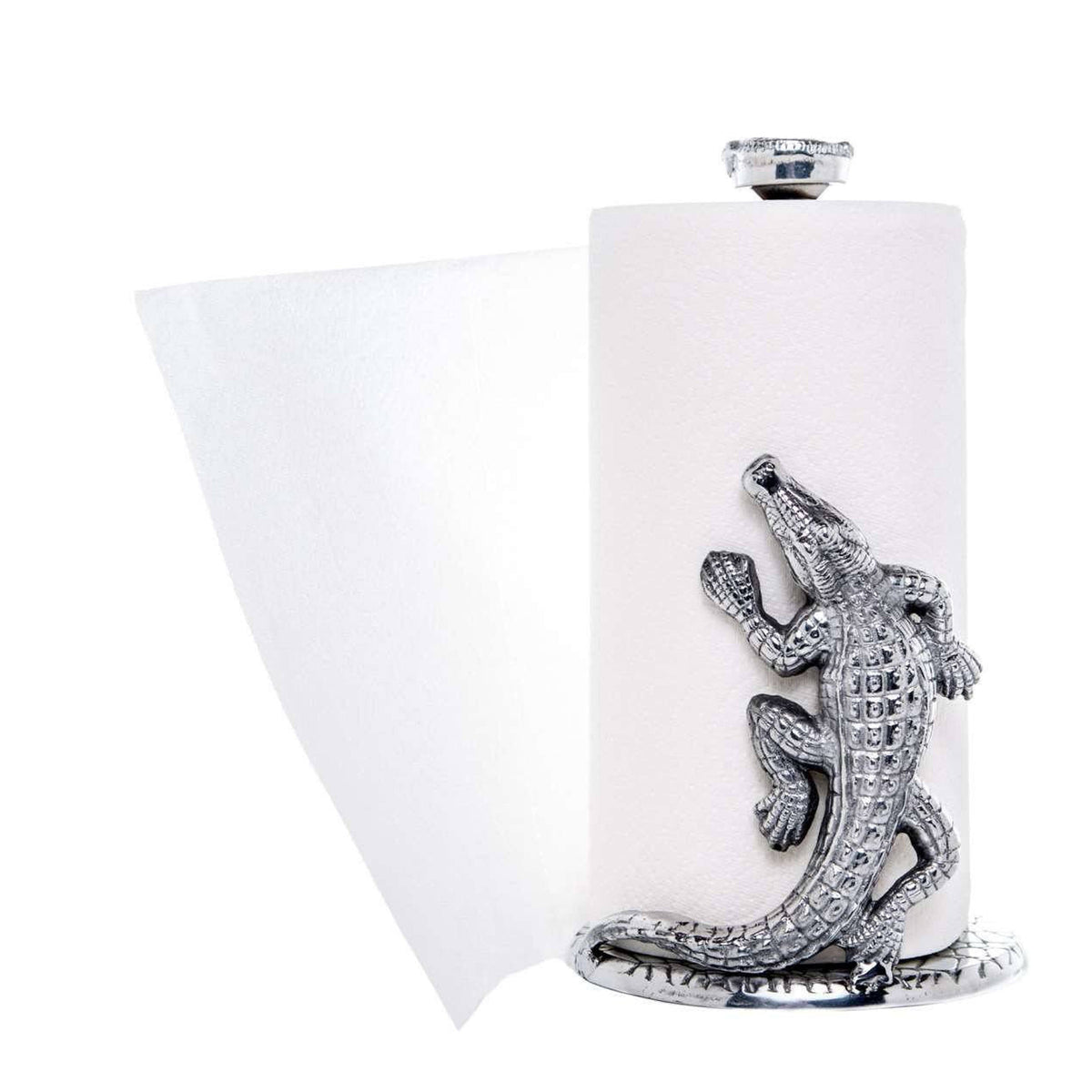 Arthur Court Alligator Alligator Paper Towel Holder