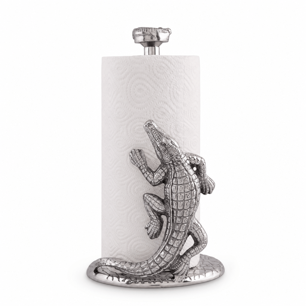 Arthur Court Alligator Alligator Paper Towel Holder