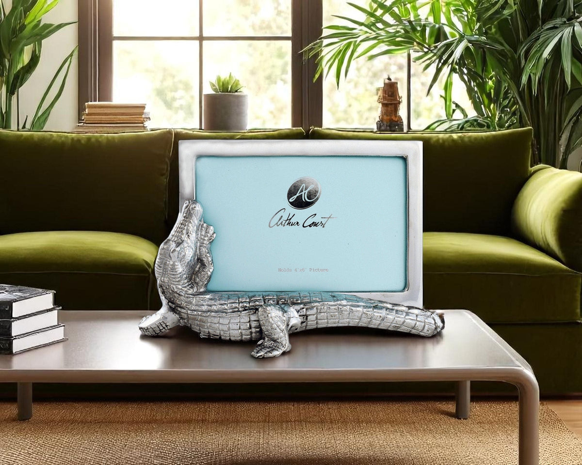 Arthur Court Alligator Alligator Photo Frame