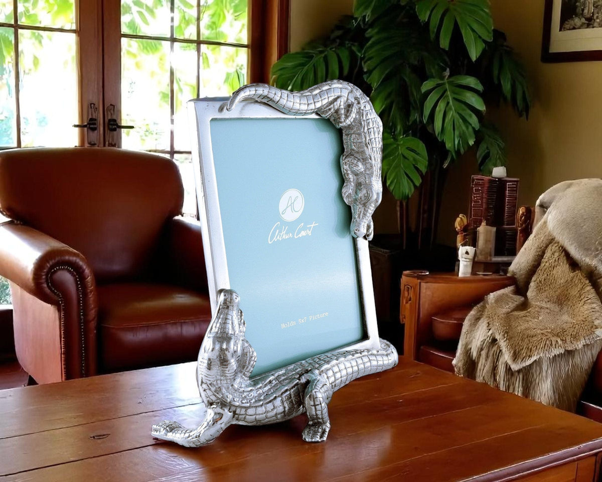 Arthur Court Alligator Alligator Photo Frame