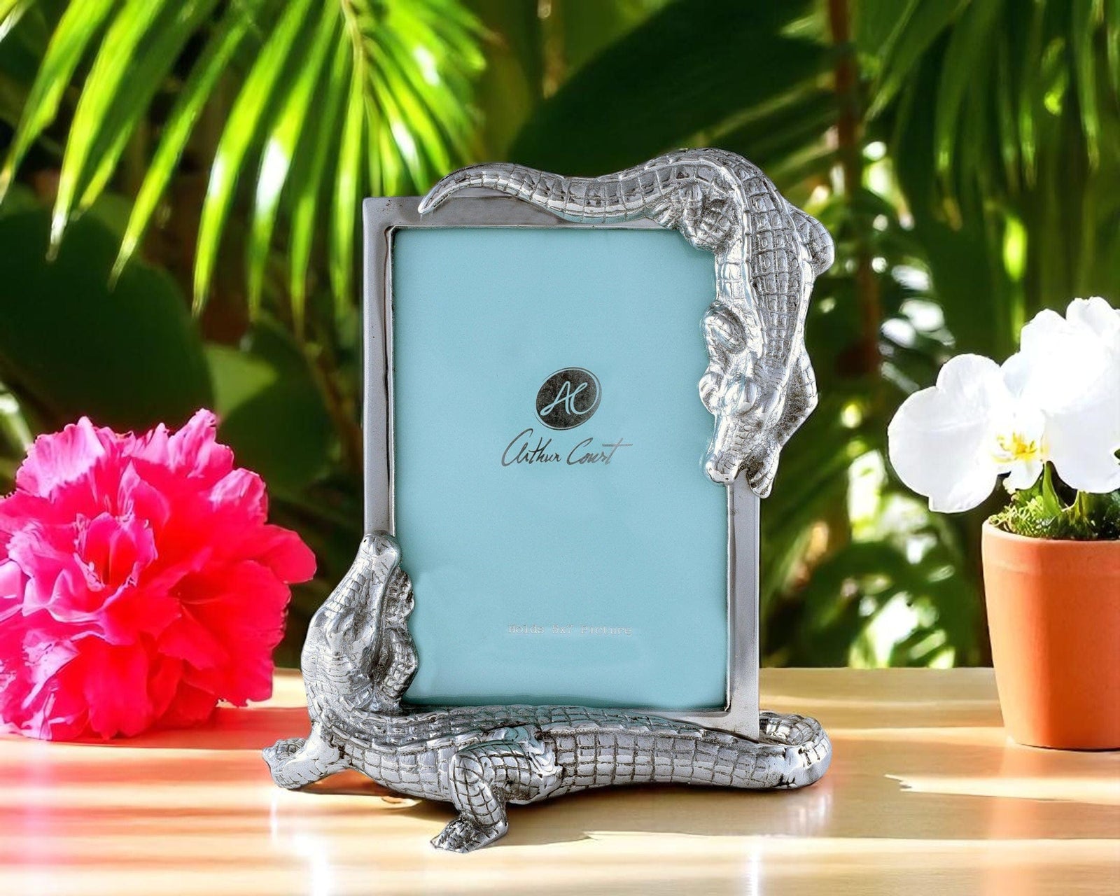 Arthur Court Alligator Alligator Photo Frame