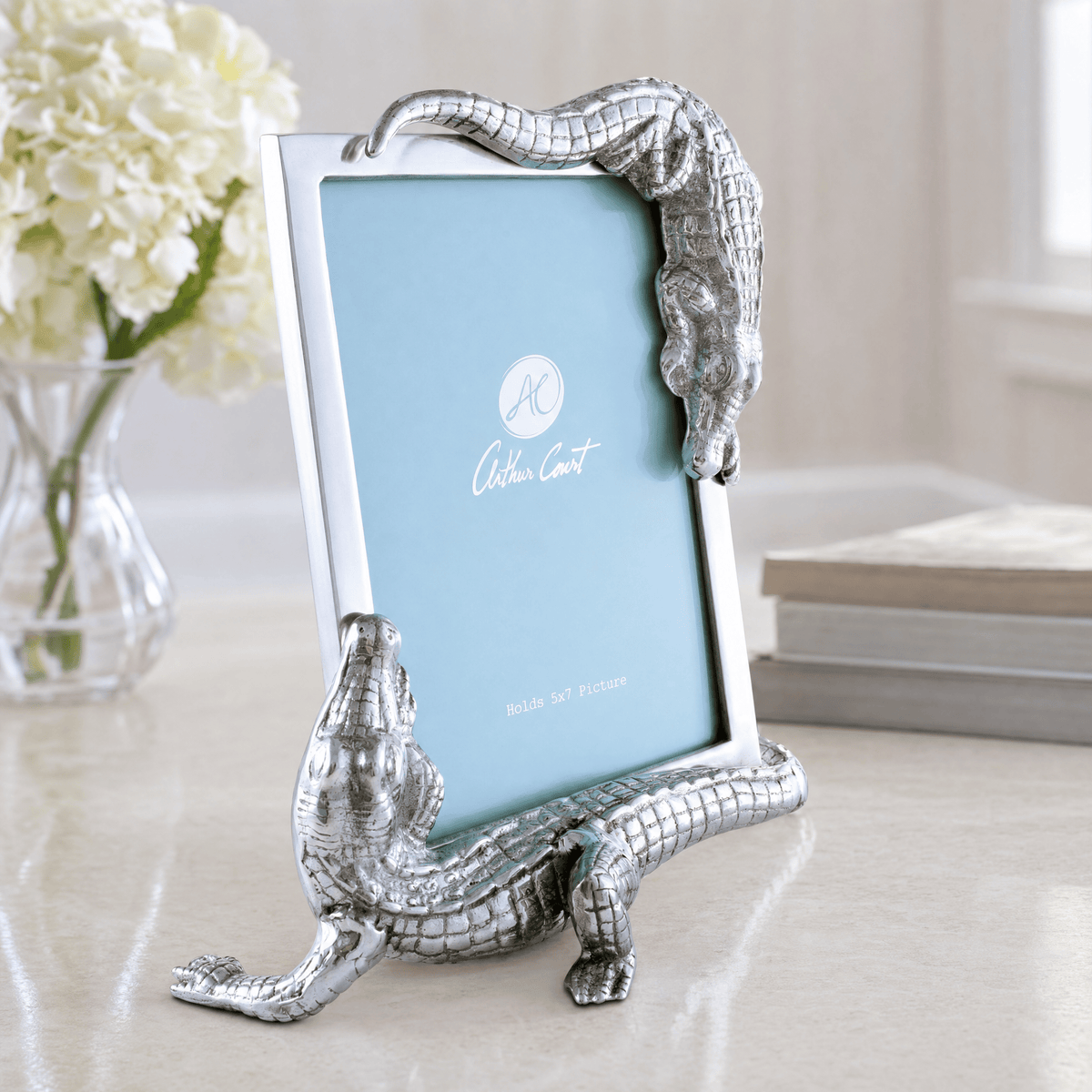 Arthur Court Alligator Alligator Photo Frame