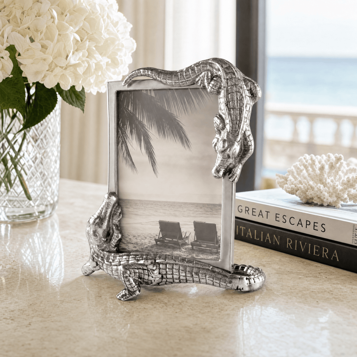 Arthur Court Alligator Alligator Photo Frame