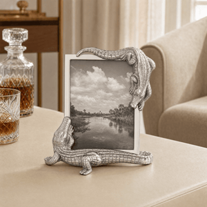 Arthur Court Alligator Alligator Photo Frame