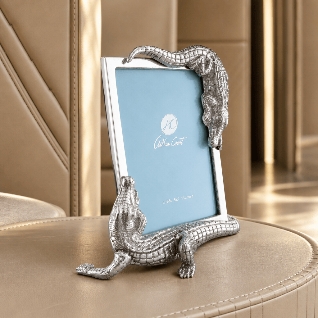 Arthur Court Alligator Alligator Photo Frame